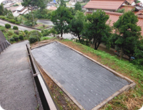 小屋の解体工事後の更地の状態