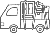 軽トラックのイラスト